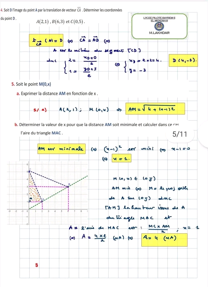 1ère année secondaire Math Première Année secondaire Système d