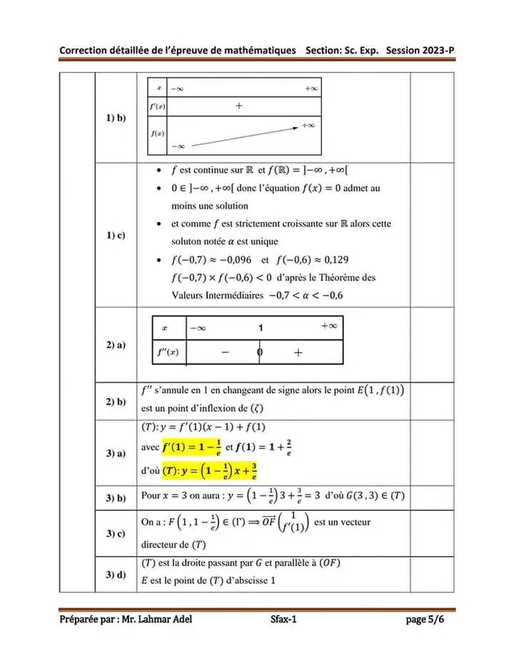 Bac Sc Expérimentales Math Une Correction Détaillée De L'épreuve De ...