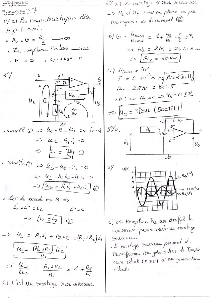 Me Sc Techniques Physique Devoir De Synth Se N Corrig Me Tech