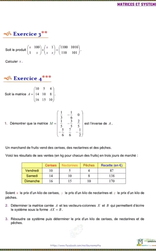 Bac Econmie Et Gestion Math Cours Bien D Taill Avec S Rie Des