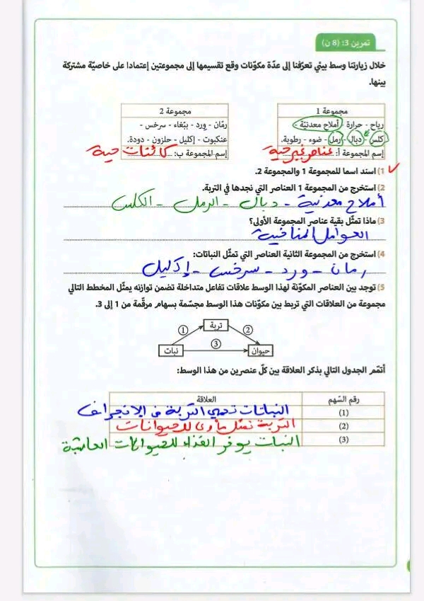 7 ème السابعة أساسي علوم الحياة والأرض فرض مراقبة علوم الأرض و الحياة