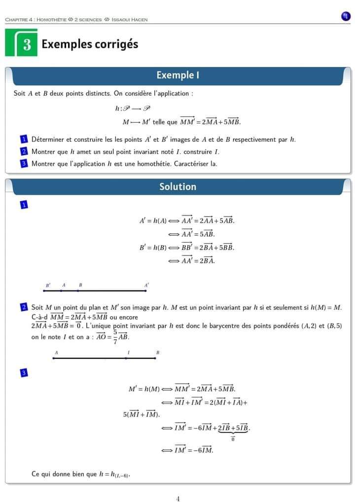 2 ème Sciences Cours homothétie