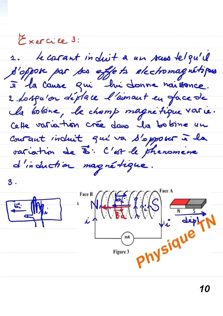 Bac Sc Exp Rimentales Physique S Rie D Exercices Corrig La Bobine