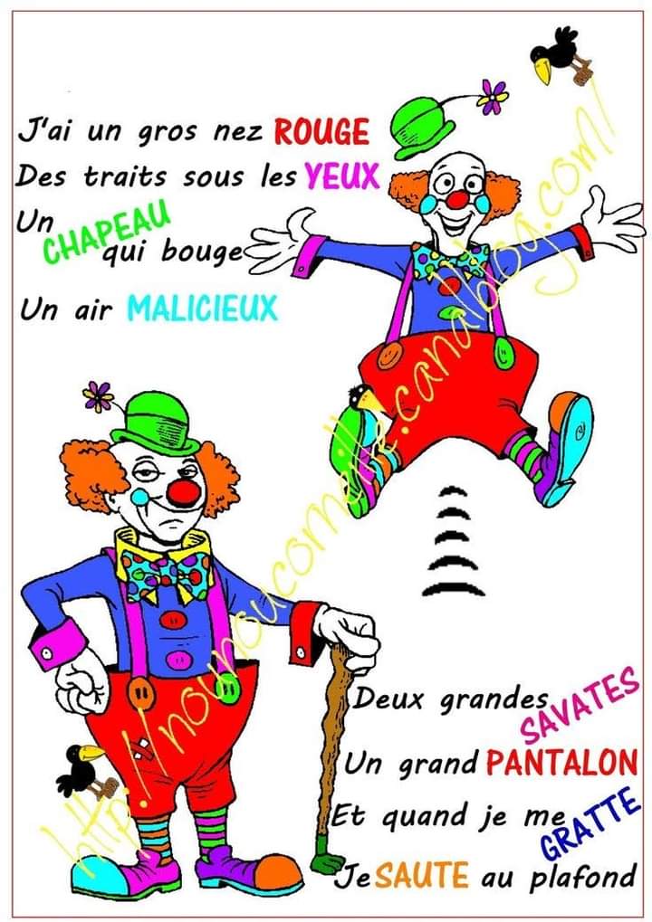قسم السنة الرابعة ابتدائي Français 4 ème année primaire Le clown