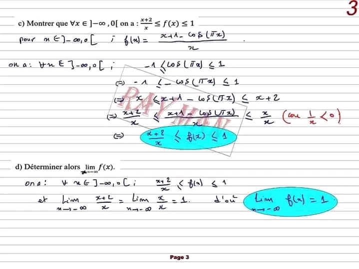 Bac Sc Exp Rimentales Math Bj Limites Et Continuit