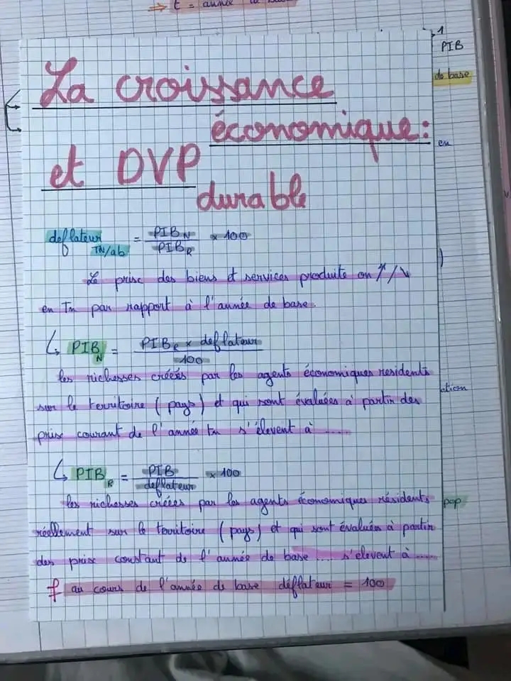 Bac Econmie Et Gestion Economie Résumé économie