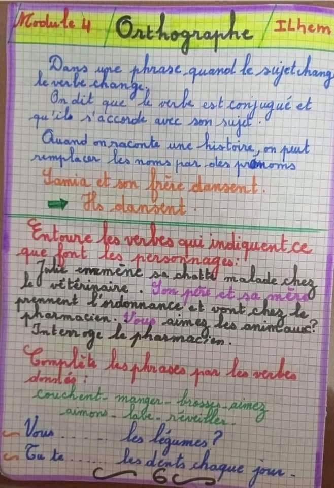 Module 4 langue et Auto Dictee...