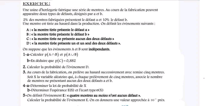 Bac Econmie et Gestion Math Série de révision etude de fonctions ...