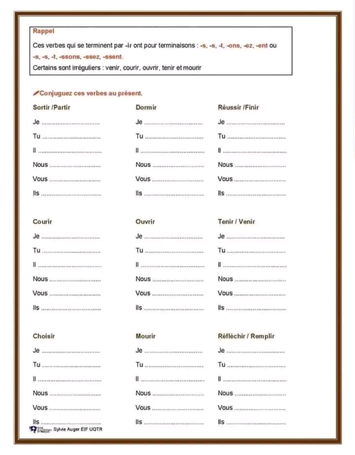 7 me Fran ais 7 me Ann e Exercices De Conjugaison Pour 7-me-fran-ais-7-me-ann-e-exercices-de-conjugaison-pour