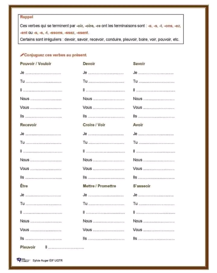 7 me Fran ais 7 me Ann e Exercices De Conjugaison Pour 7-me-fran-ais-7-me-ann-e-exercices-de-conjugaison-pour