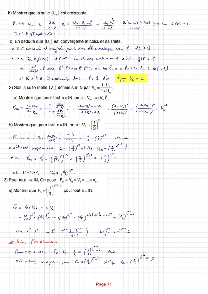 Bac Math Math Devoir De Synthèse N 1 Corrigé